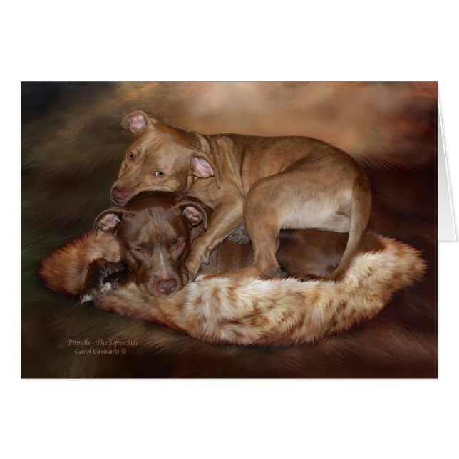 Pitbulls - das weichere SeitenArtCard (Vorderseite (Horizontal))