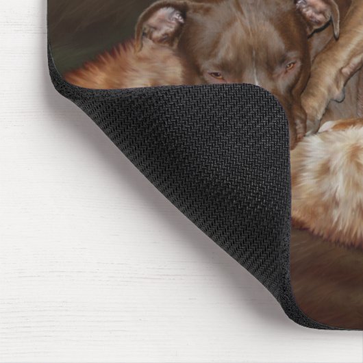 Pitbulls - das weichere SeitenMousepad Mousepad (Ecke)