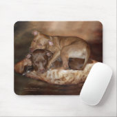 Pitbulls - das weichere SeitenMousepad Mousepad (Mit Mouse)