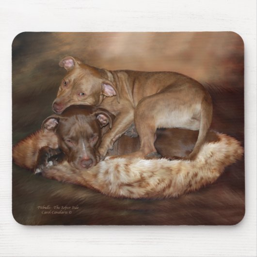 Pitbulls - das weichere SeitenMousepad Mousepad (Vorne)
