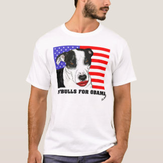 Pitbulls für Obama 2008 T-Shirt