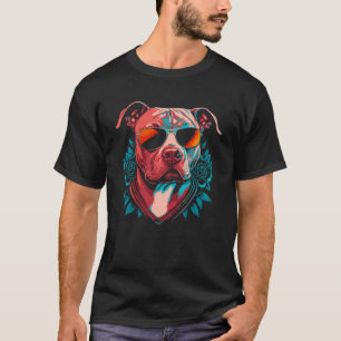 Pitbulls mit Sonnenbrille Vorsicht vor Pit Bulls T-Shirt