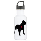 Pitbulls Regel! Anderer Hundegeifer! Edelstahlflasche (Vorderseite)