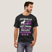 Pitbulls sind Mädchenbesitzer T-Shirt (Vorne ganz)