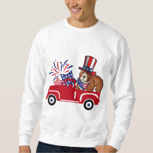 Pitbuls-Matching-Unabhängigkeitstag - amerikanisch Sweatshirt