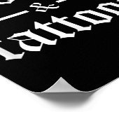 Pitbuls und Tattoos Funny Tattooed Hunde Eigentüme Poster (Ecke)