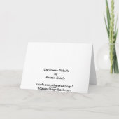 Pitbuls Weihnachten Auf Grußkarten schauen (Rückseite)