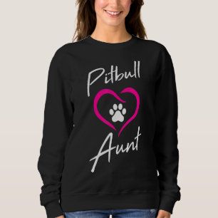 Pitbultante Liebe Dog Paw Print Cool Animal Sweatshirt