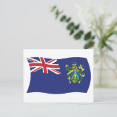 Pitcairn-Inseln-Flagge Postkarte (Stehend Vorderseite)