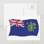 Pitcairn-Inseln-Flagge Postkarte (Vorne/Hinten)