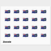 Pitcairn-Inseln-Flaggensticker Runder Aufkleber (Blatt)