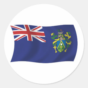 Pitcairn-Inseln-Flaggensticker Runder Aufkleber