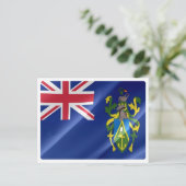 Pitcairn-Inseln - Waving Flag - Postkarte (Stehend Vorderseite)