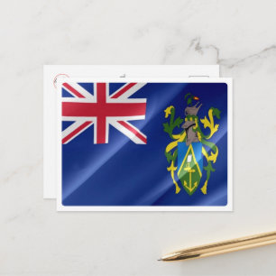 Pitcairn-Inseln - Waving Flag - Postkarte