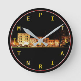 Pitcairn-Zeit Runde Wanduhr