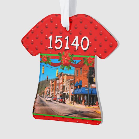 Pitcairn Zip Code Ornament (Vorderseite)