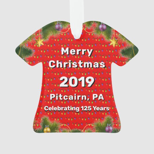 Pitcairn Zip Code Ornament (Rückseite)