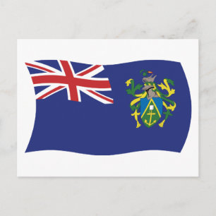 Pitcairninseln Flagge Postkarte