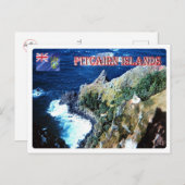 Pitcairninseln - Luftbild - Postkarte (Vorne/Hinten)