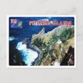Pitcairninseln - Luftbild - Postkarte (Vorderseite)