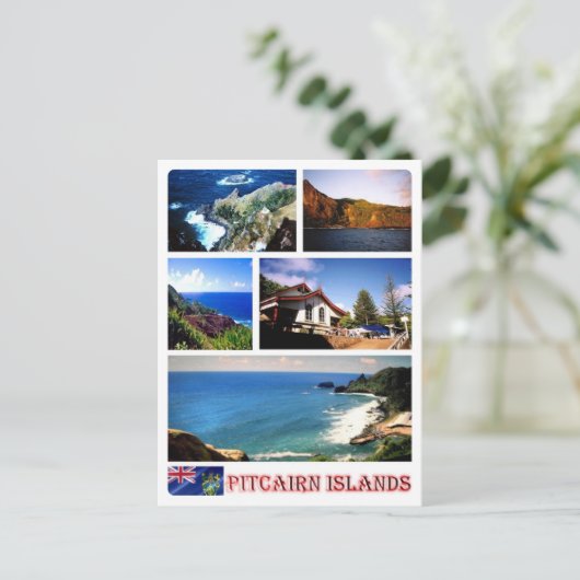 Pitcairninseln - Mosaik - Postkarte (Stehend Vorderseite)