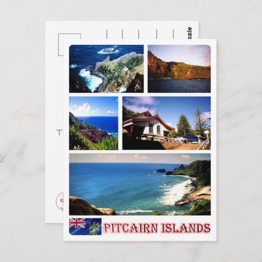 Pitcairninseln - Mosaik - Postkarte (Vorne/Hinten)