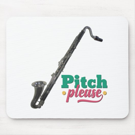 Pitch bitte: Bassklarinette Mousepad (Vorne)