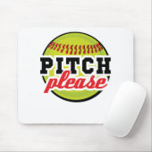 Pitch bitte lustige Softball Player Batter Mousepad (Mit Mouse)