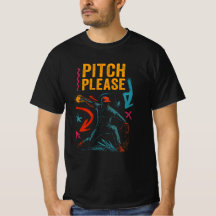 Pitch bitte - Neon Graffiti Baseball T-Shirt