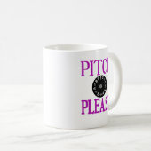 PITCH BITTE PITCHIPE LILA KAFFEETASSE (VorderseiteRechts)