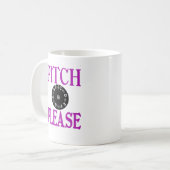 PITCH BITTE PITCHIPE LILA KAFFEETASSE (Vorderseite Links)