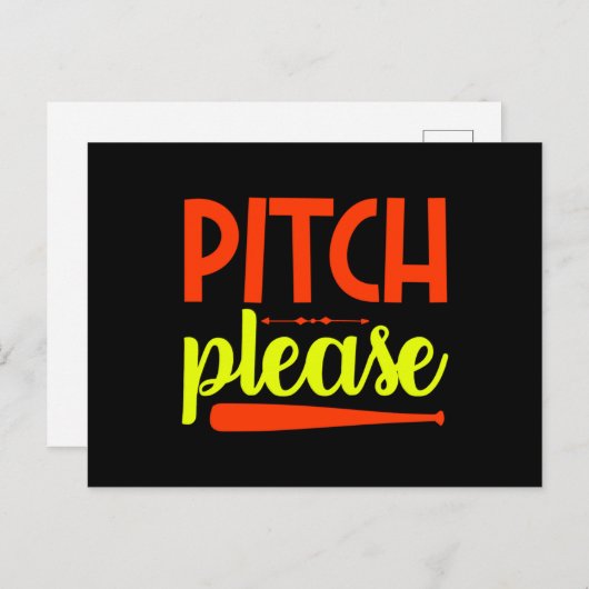 Pitch bitte postkarte (Vorne/Hinten)