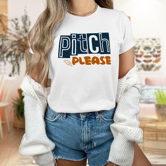 Pitch bitte Shirt, Baseball T-Shirt