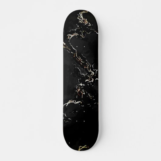 Pitch Black Desert Marble Skateboard (Vorne)