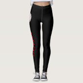 Pitch das Ball Baseball bearbeitbar Personalisiert Leggings (Vorderseite)