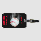 Pitch den Baseball-Team-Player Personalisiert Gepäckanhänger (Vorderseite (Horizontal))