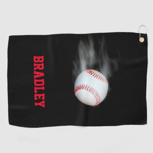 Pitch den Baseball-Team-Player Personalisiert Golfhandtuch (Horizontal)