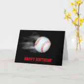 Pitch den Baseball-Team-Player Personalisiert Karte (Gelbe Blume)