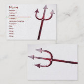 Pitch Fork Business Card Visitenkarte (Vorne/Hinten)