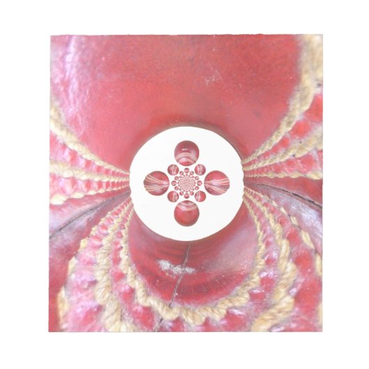 Pitch Kaleidoskop: Cricket Balls The Game's Heart Notizblock (Vorderseite)