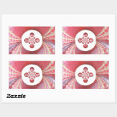 Pitch Kaleidoskop: Cricket Balls The Game's Heart Rechteckiger Aufkleber (Blatt)