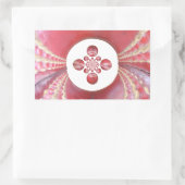 Pitch Kaleidoskop: Cricket Balls The Game's Heart Rechteckiger Aufkleber (Tasche)