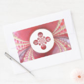 Pitch Kaleidoskop: Cricket Balls The Game's Heart Rechteckiger Aufkleber (Umschlag)