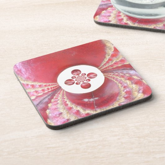 Pitch Kaleidoskop: Cricket Balls The Game's Heart Untersetzer (Linke Seite)