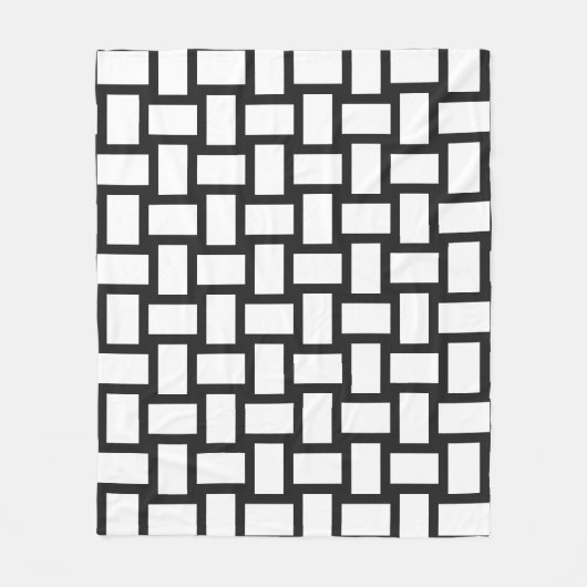 Pitch Pastell & White Weave Design Fleecedecke (Vorderseite)