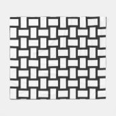 Pitch Pastell & White Weave Design Fleecedecke (Vorderseite (Horizontal))
