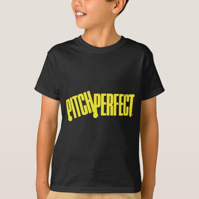 Pitch Perfect Yellow Spray Paint T-Shirt (Vorderseite)