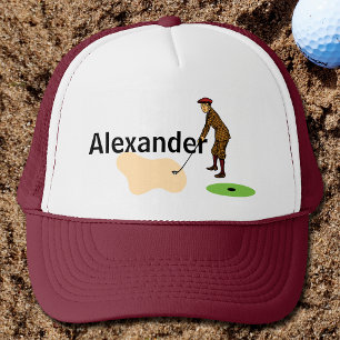 Pitch Shot by Panikgeplagter Duffer Golf Truckerkappe