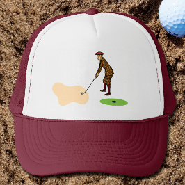 Pitch Shot by Panikgeplagter Duffer Golf Truckerkappe