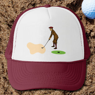 Pitch Shot by Panikgeplagter Duffer Golf Truckerkappe